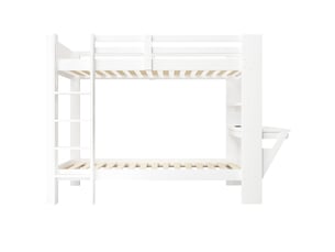 Lit mezzanine 90x200 cm BIQZUYA   coloris blanc
