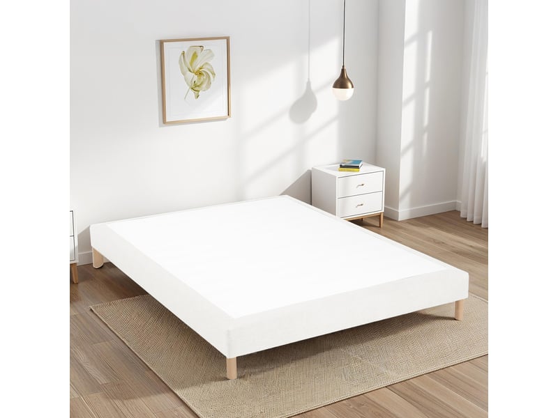  Sommier tapissier tissu sisal - blanc - 80x200 3SO0205180820.C25 - Conforama D