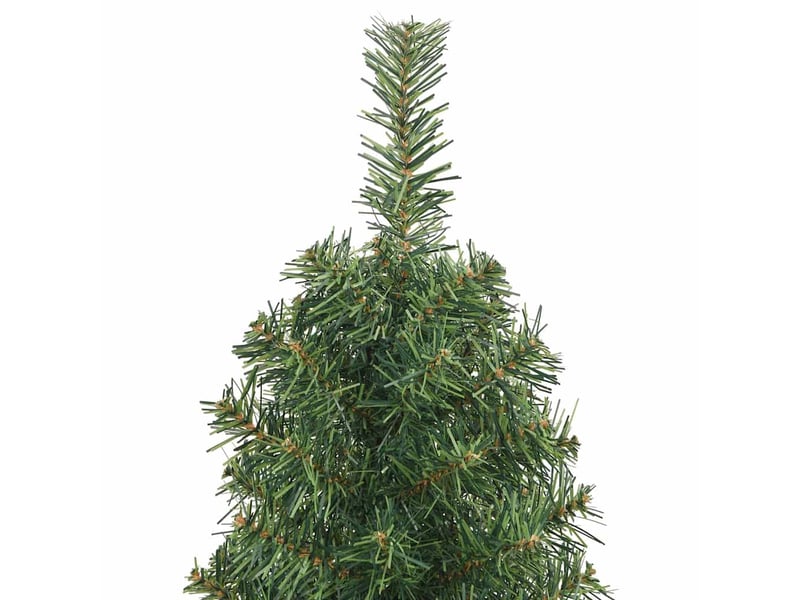  Sapin de noël artificiel, arbre de noël mince avec support vert 150 cm pvc shl1719  - Conforama D