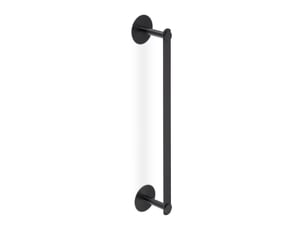 Porte-serviettes autoadhésif moderne salle de bain 60 x 10 x 5 cm design épuré en acier inoxydable noir 13_0011493