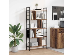 Étagère 9 niveaux, étagère de rangement 75 x 30 x 156 cm bois d'ingénierie shl9363
