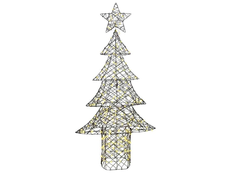  Sapin de noël - arbre de noël 240 led blanc chaud 180 cm rotin  - Conforama D
