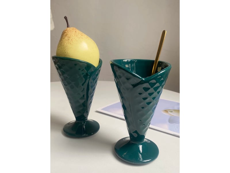 Coupe à glace, vert émeraude, 220 ml  - Conforama C