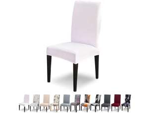 Lot de 4 housses de chaise élastiques, housses de chaise de salle à manger, housses de chaise modernes universelles et lavables, adaptées aux re, multicolore