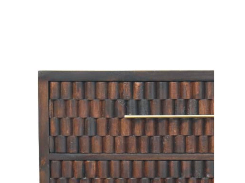  Artisan furniture commode cadiz en bois massif avec tiroirs sculptés  - Conforama C