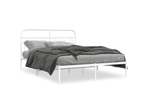 Lit 2 places 135x190 cm coloris blanc