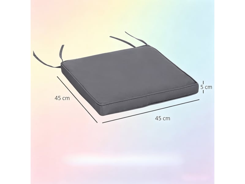  Lot de 2 coussins de chaise extérieur confortables et élégants, sans chaises incluses  - Conforama C