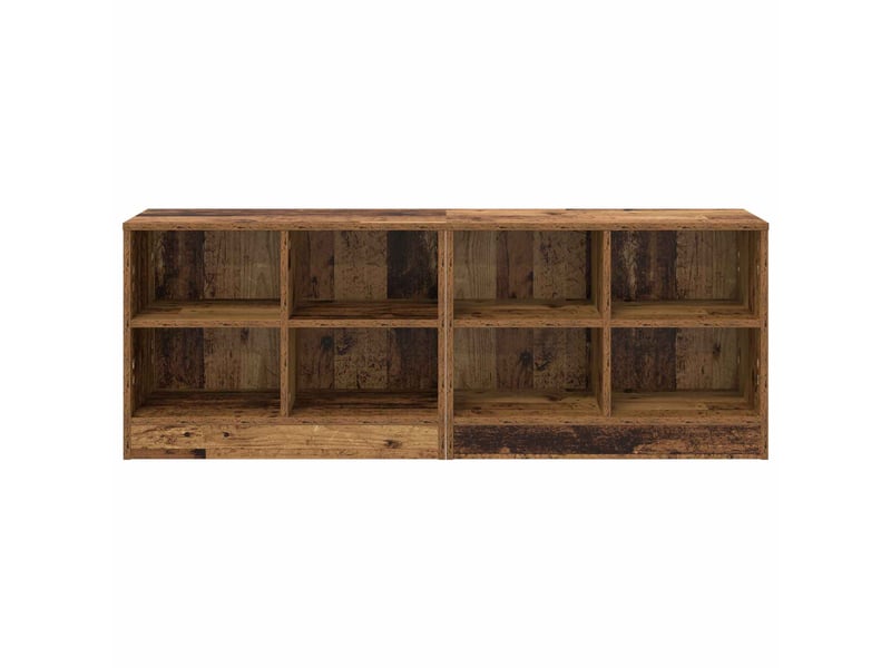 Armoire de lit 2 pièces bois ancien 66x33x48 cm - Conforama E