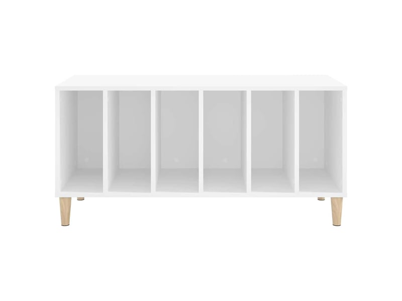  Armoire à disques, armoire de rangement blanc 100x38x48 cm bois d'ingénierie shl63642  - Conforama E