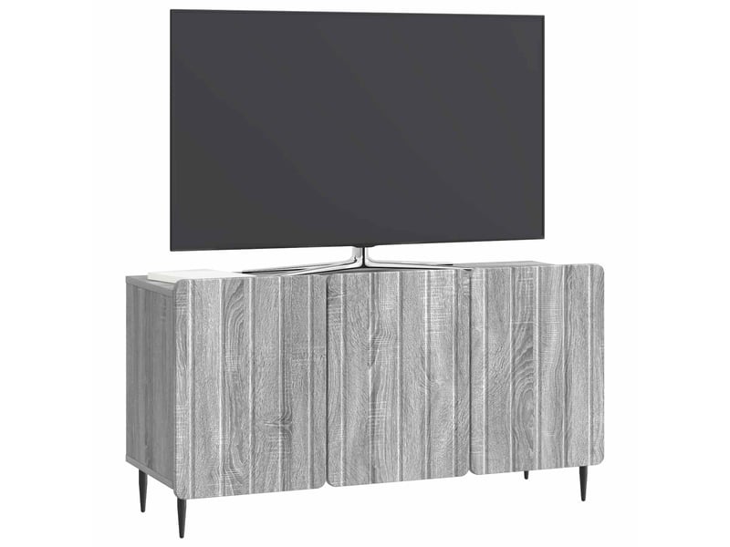  Meuble tv - banc tv - meuble de rangement 99 x 34,5 x 52 cm sonoma gris bois d'ingénierie  - Conforama C