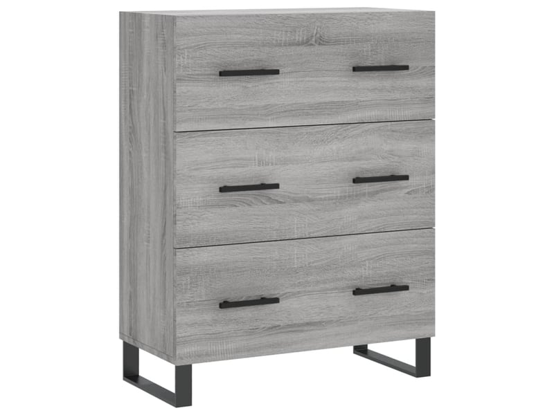  Buffet - bahut - meuble de rangement sonoma gris 69,5x34x90 cm bois d'ingénierie  - Conforama A
