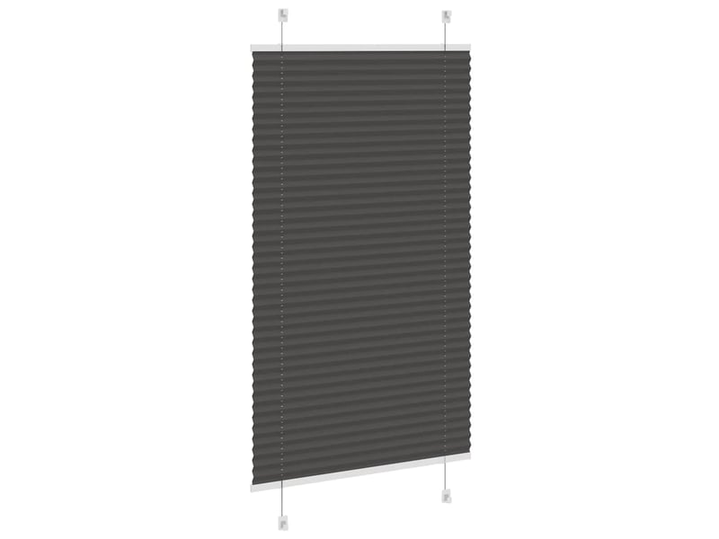 Store plissé, store de fenêtre noir 70x150 cm largeur du tissu 69,4 cm polyester cf46950 - Conforama D