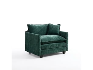 Fauteuil fixe  <strong></strong> Tissu vert