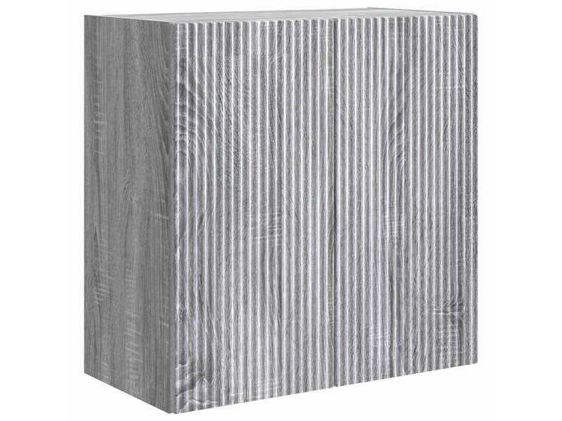  Armoire murale salon, meuble de rangement 59x31x60cm bois d'ingénierie sonoma gris shl9605  - Conforama A