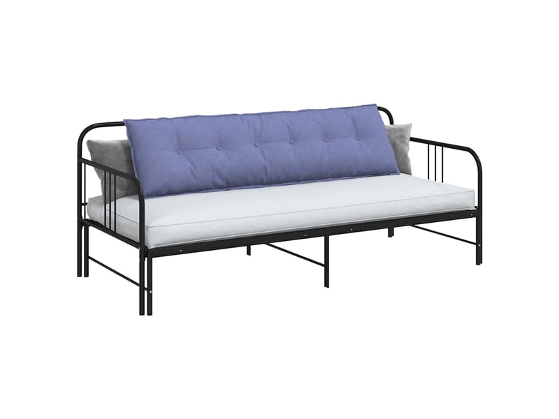  Coussin de dos, coussin de dossier bleu denim 180 x 19 x 50 cm tissu cf54545  - Conforama C