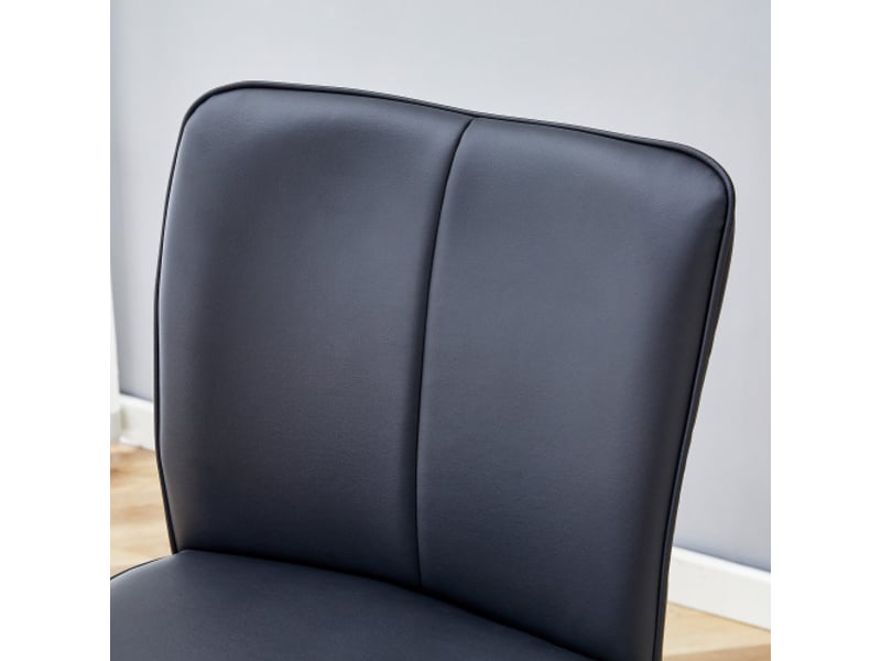Tabourets de bar 101 cm – lot de 2 en pu noir, dossier ergonomique, confort et style - Conforama D
