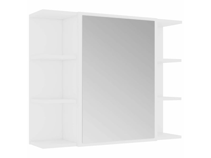  Ensemble de meubles de salle de bain 4pcs blanc bois ingénierie cf63882  - Conforama D