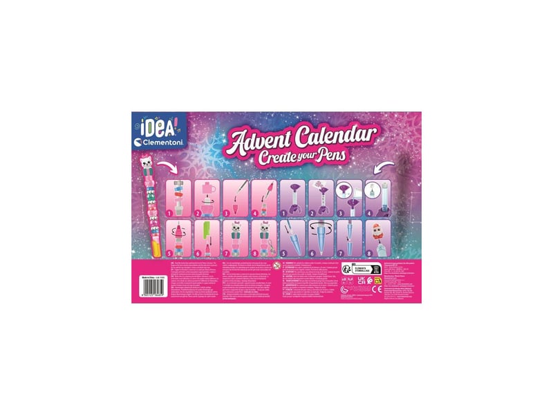  Calendrier de l avent atelier des stylos kit créatif 24 surprises 8 stylos à personnaliser CLE8005125184859 - Conforama D