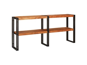 Table console, console d'entrée, meuble console marron 160 x 33 x 75 cm bois d'acacia massif cf35809