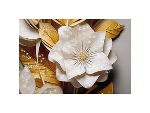 Tableau sur toile flora avec cadre, 42x62 cm