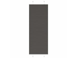 Store plissé, store de fenêtre noir 70x200 cm largeur du tissu 69,4 cm polyester cf46951