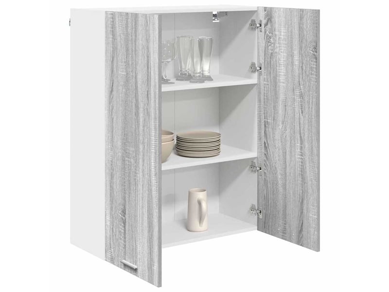  Meuble de rangement, armoire suspendue gris sonoma 80x31x100cm shl2938  - Conforama C