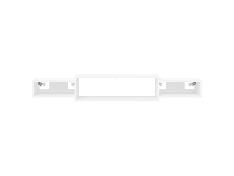  Meuble tv - banc tv - meuble de rangement mural montage mural blanc 140 x 28 x 21 cm  - Conforama E