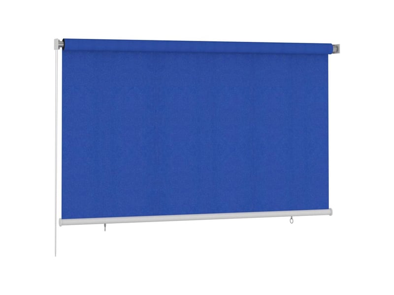  Store enrouleur, store roulant d'extérieur 245 (l) x 140 (h) cm bleu hdpe cf47391  - Conforama A