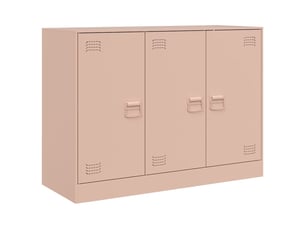 Buffet - bahut - meuble de rangement rose 99x39x73 cm acier
