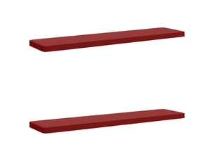 Lot de 2 coussins de banc, coussins d'assise vught 100 % polyester bordeaux cf57907