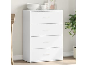 Buffet - bahut - meuble de rangement blanc 60x31x84 cm bois d'ingénierie