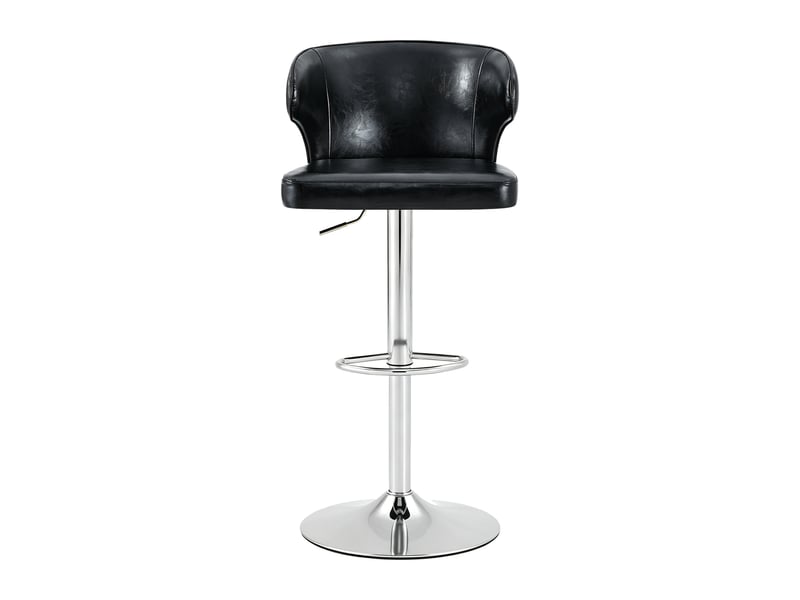  Lot de 2 tabourets de bar pivotants 360° réglables en similicuir pu noir W3658P438279 - Conforama A