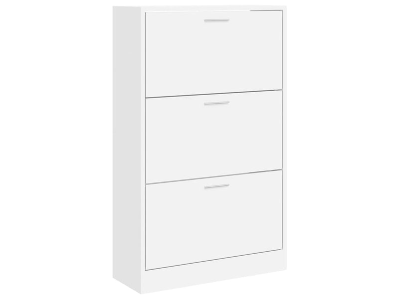  Meuble à chaussure | armoire à chaussures blanc 63x24x103 cm bois d'ingénierie  - Conforama A