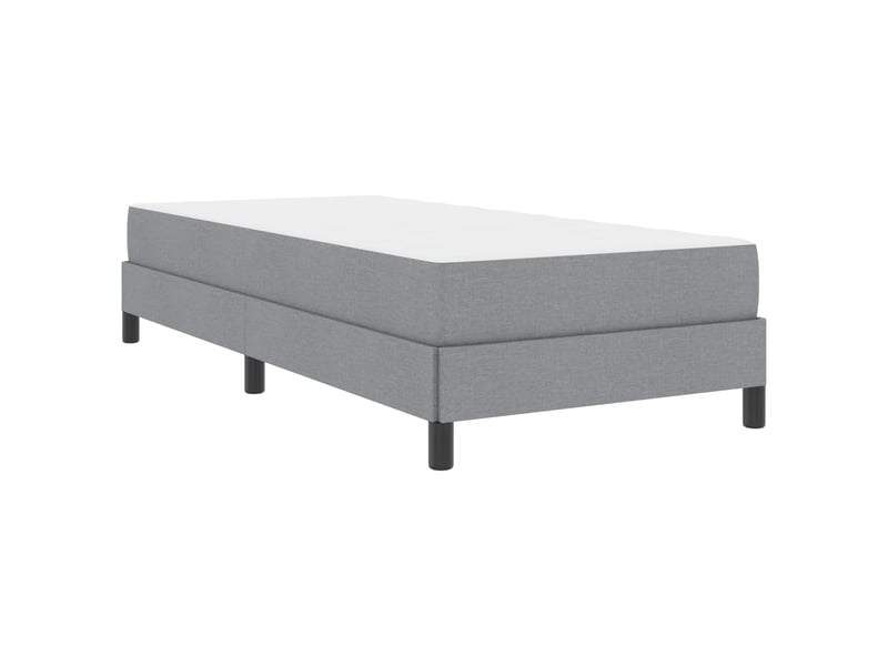  Lit simple- lit adulte -  lit à ressorts gris clair 100 x 200 cm tissu  - Conforama C