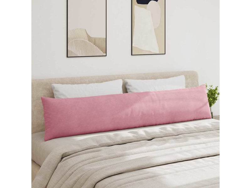  Lot de 2 coussins de canapé, coussins décoratifs rose 200 x 40 cm cf59146  - Conforama D
