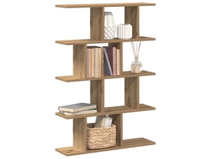Étagère cube murale 12 compartiments chêne artisanal cf41337