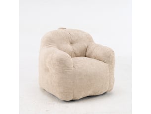 Fauteuil fixe  <strong></strong> Tissu / Simili beige
