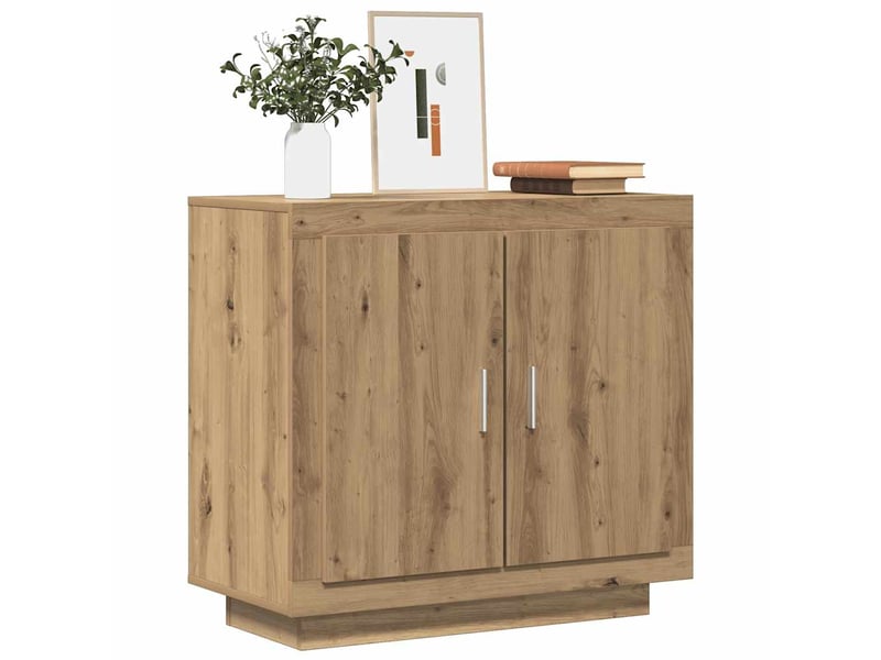  Buffet - bahut - meuble de rangement chêne artisanal 80x40x75 cm bois d'ingénierie  - Conforama C