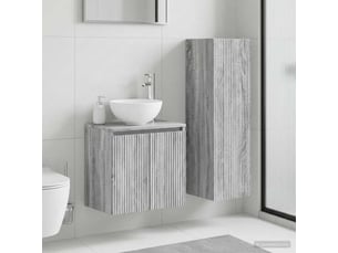 Ensemble de mobilier de salle de bain 2 pcs sonoma gris shl7764