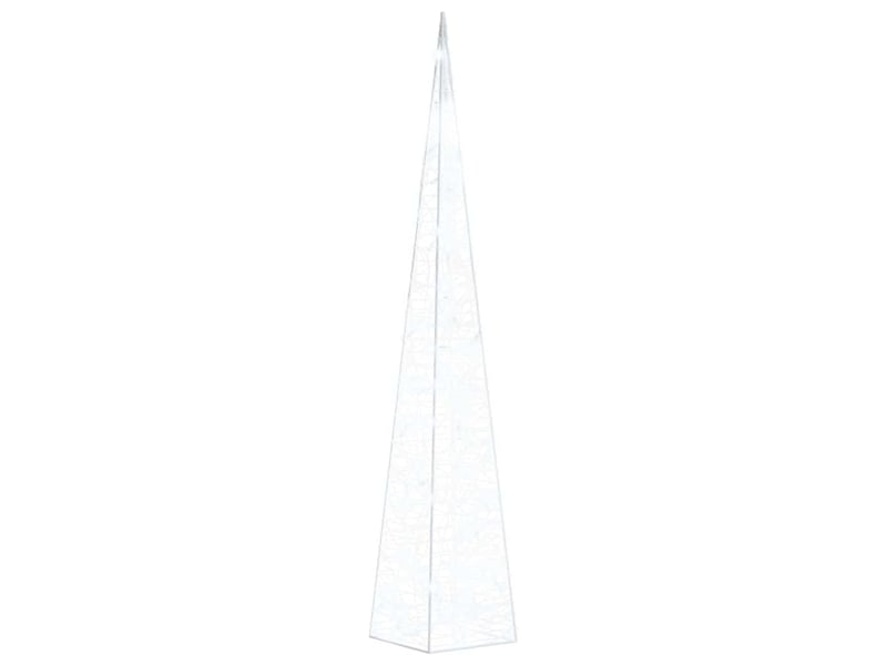  Cône lumineux décoratif à led acrylique blanc froid 90 cm cf62141  - Conforama A