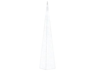 Cône lumineux décoratif à led acrylique blanc froid 90 cm cf62141
