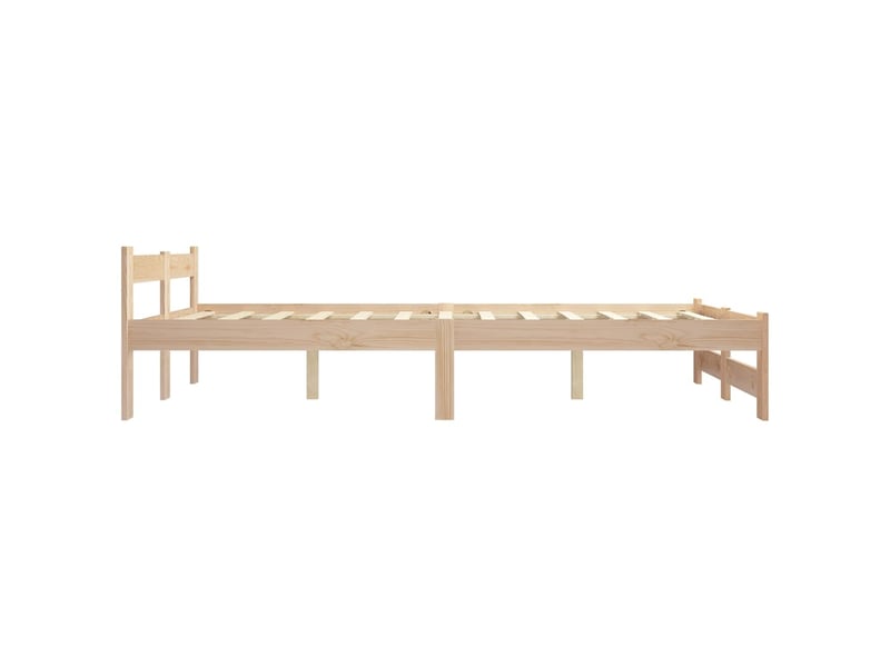  Lit double- lit adulte -  cadre de lit sans matelas bois de pin massif 120x200 cm  - Conforama C
