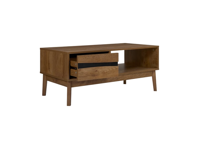 Table basse - home deco factory - forest - marron et noir  - Conforama C