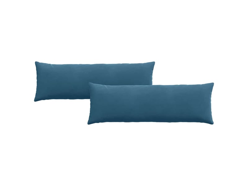 Lot de 2 coussins de canapé, coussins décoratifs bleu 120 x 40 cm cf58994 - Conforama A