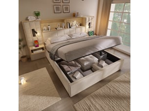 Lit combiné 180x200 cm <strong></strong>  <strong></strong> coloris beige