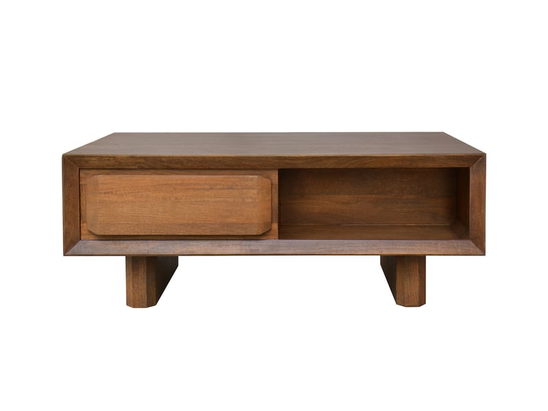 Bobochic table basse 1 tiroir bellecour bois massif de manguier BELLECOUR - Conforama A