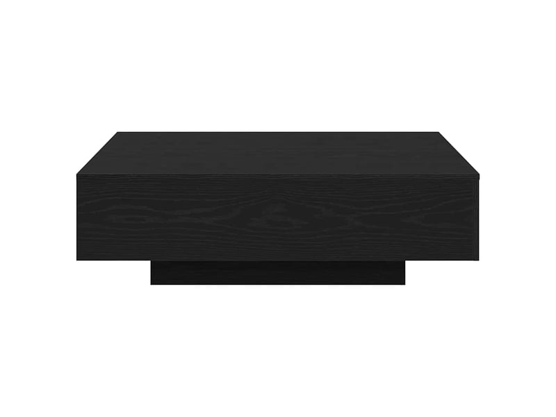  Table basse, table d'appoint, table de salon chêne noir 100 x 100 x 31 cm  - Conforama A