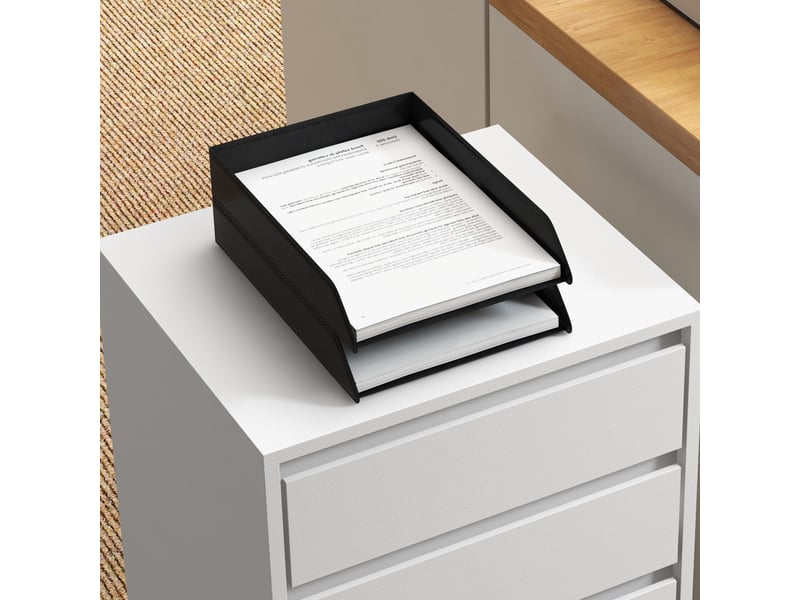  Caisson de bureau rangement bureau sur roulettes 4 tiroirs coulissants en aspect bois bois blanc  - Conforama W