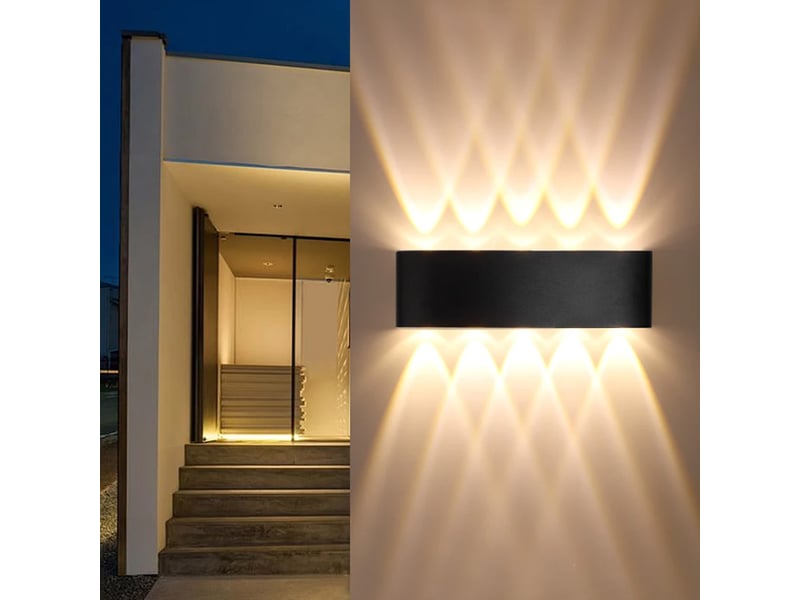 Lot de 2 appliques murales led 4 w – lumière blanche ASLED-178 - Conforama E