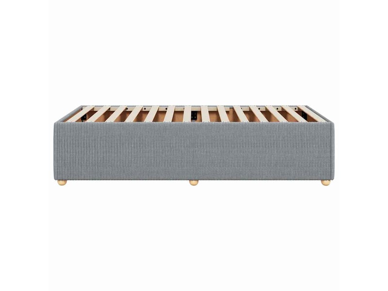  Lit simple- lit adulte -  cadre de lit sans matelas gris clair 80x200 cm tissu  - Conforama D